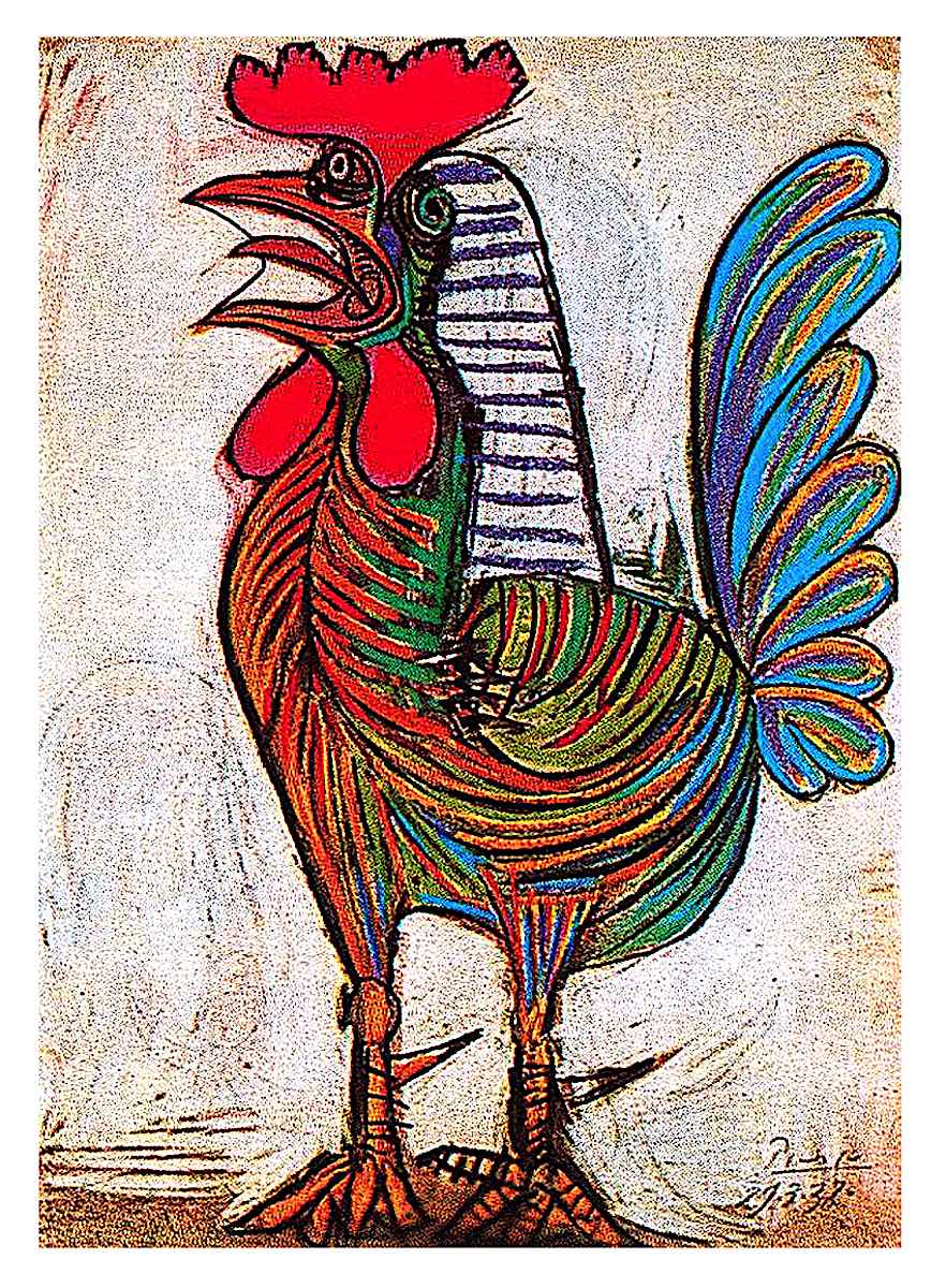 Pablo Picasso, a rooster