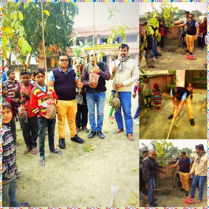 प्रो0 नवीन कुमार ने समस्तीपुर को जल जीवन हरियाली को प्रोत्साहित करते हुए पौधारोपण बासुदेवपुर और कल्याणपुर में किया