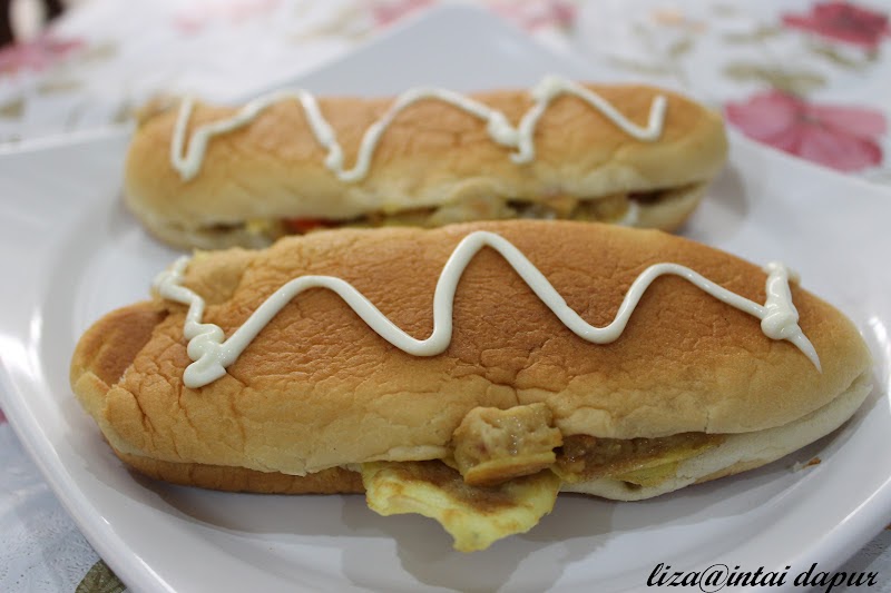 INTAI DAPUR: Roti John Daging Burger.