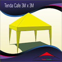 Tenda Cafe 3M x 3M The Series, Penjual Tenda Cafe Stand Standar Untuk Kegiatan Berjualan atau Berdagang ukuran 3M x 3M dengan Harga Tenda yang terjangkau.