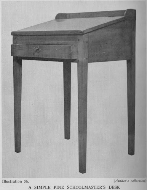 Pine Schoolmaster's Desk 1800's