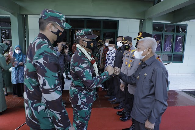 Danrem 022/PT Ke Makodim 0208/AS : Sinergitas TNI, Polri Dan Pemerintah Daerah Terus Ditingkatkan