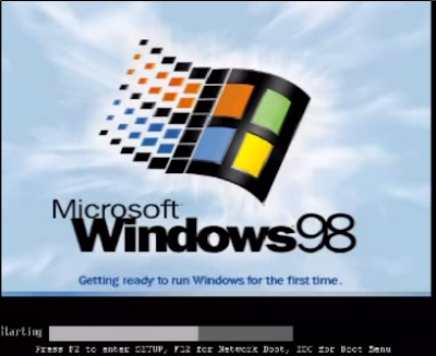 cara instal windows 98