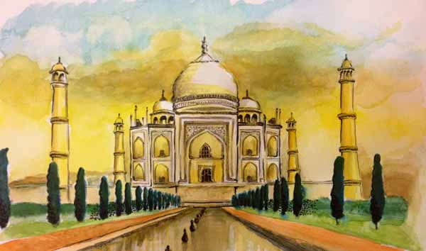 Lukisan Gambar Masjid Dengan Pensil Nusagates