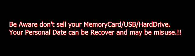 you should not sell your memory devices