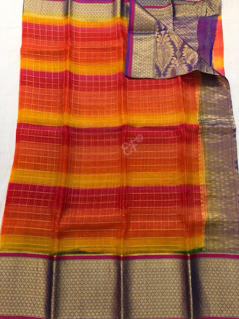  Organza  Kanchi  Sarees 