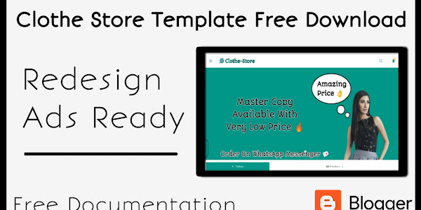 Clothe-Store Template For Blogger Redesign