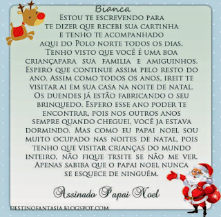 Cartas  papai noel