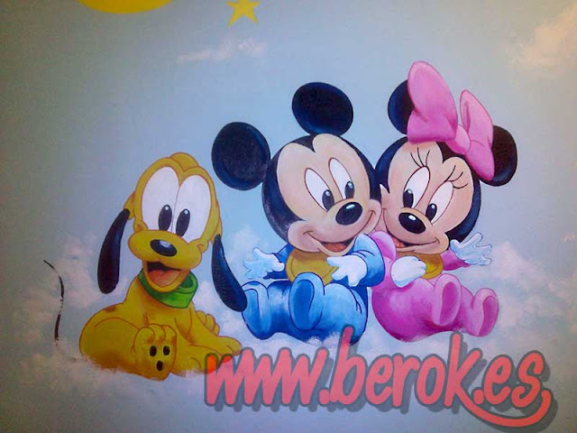 Murales infantiles Barcelona Disney