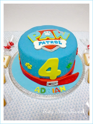 tarta fondant patrulla canina