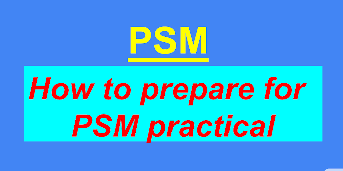 How to prepare for psm practicals