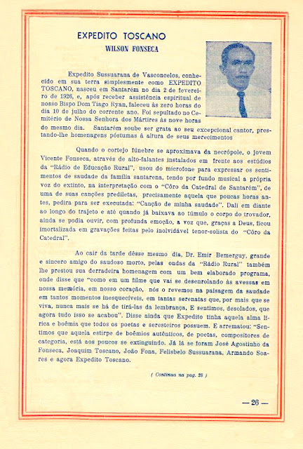 PROGRAMA DA FESTA DE NOSSA SENHORA DA CONCEIÇÃO - 1970 - PAG 26