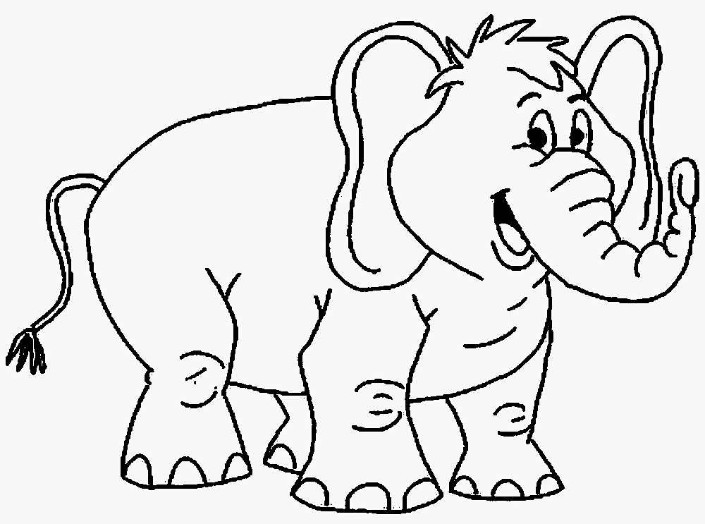 Gambar Mewarnai Gajah ~ Gambar Mewarnai Lucu