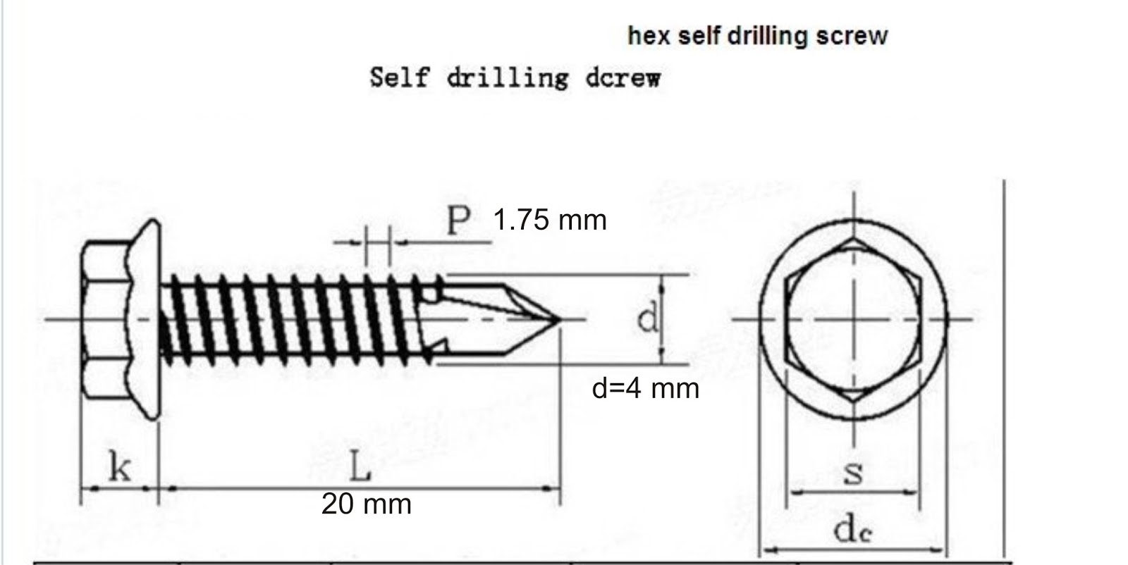 SELF DRILLING SCREW Baut Baja Ringan Baut Spandek Trimdek 