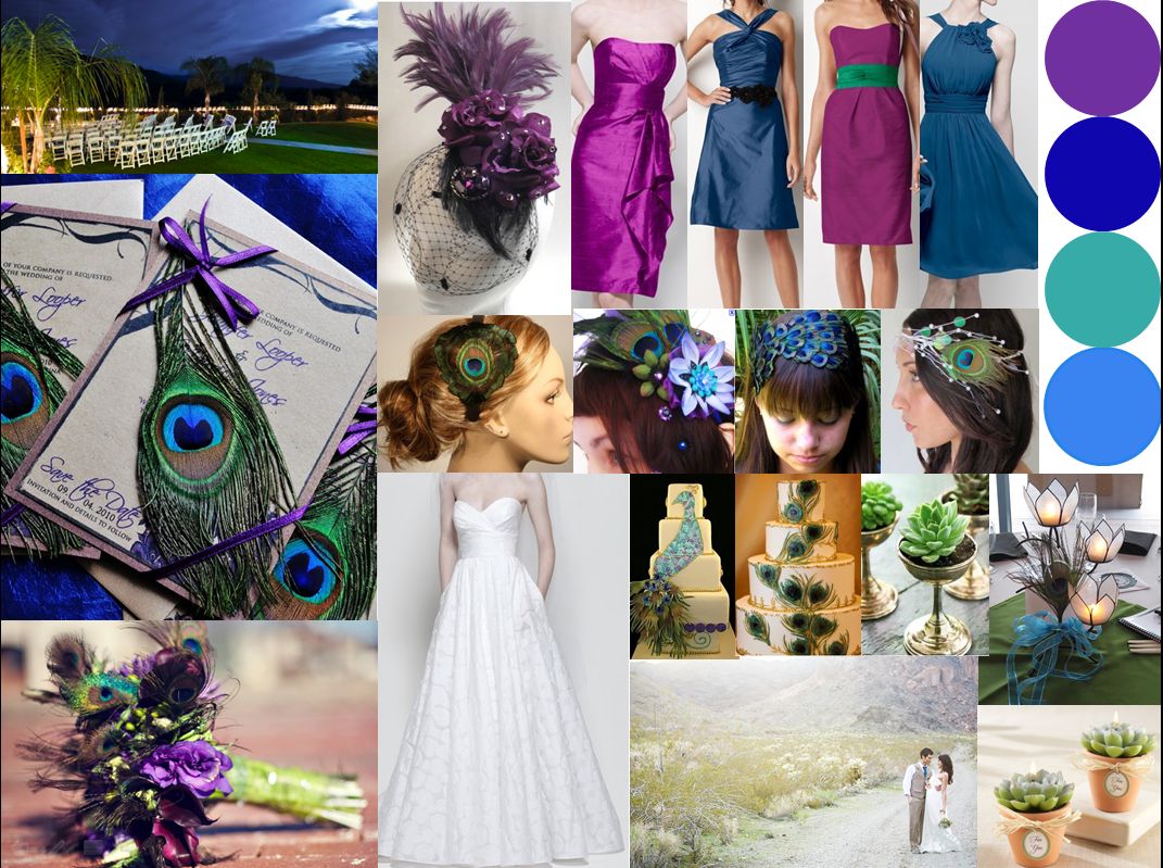 peacock wedding dress