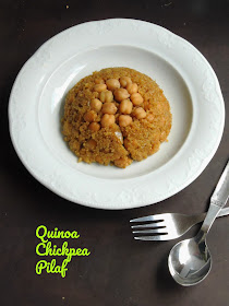 Quinoa Chickpea Pilaf, Quinoa Pilaf with channa