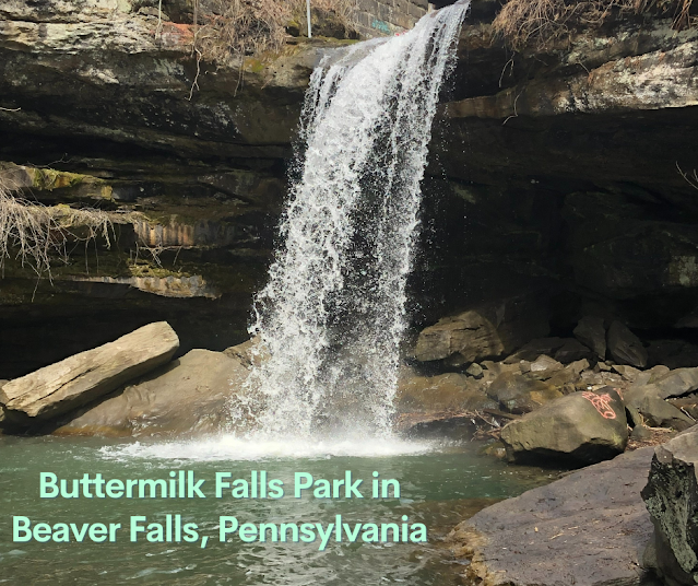 Waterfall Wonder at Buttermilk Falls Park in Beaver Falls, Pennsylvania