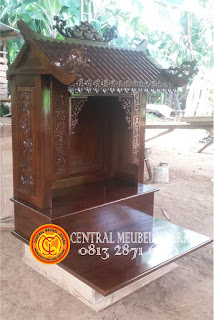 Altar dewa bumi ukir teratai central meubel jepara