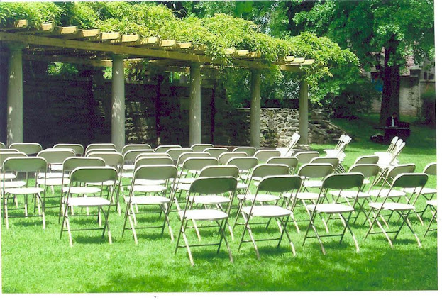 K'Mich Weddings - wedding planning - ceremony setup at Curtis Arboretum