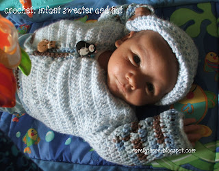 crochet easy baby sweater pattern