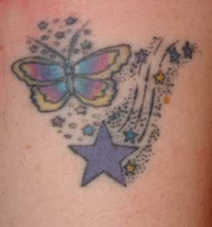 Butterflies And Stars Tattoo Designs Picture 2