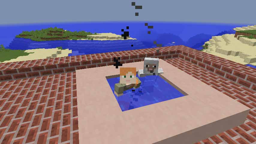 マインクラフト 湯気の出るお風呂の作り方 マイクラマルチプレイ日記ブログ マインクラフト 湯気の出るお風呂の作り方 マイクラマルチプレイ日記ブログ