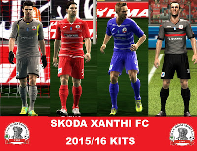 PES 2013 SKODA XANTHI FC 2015/16 KITS by argy