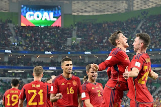 The Spanish national team crushes Costa Rica by seven