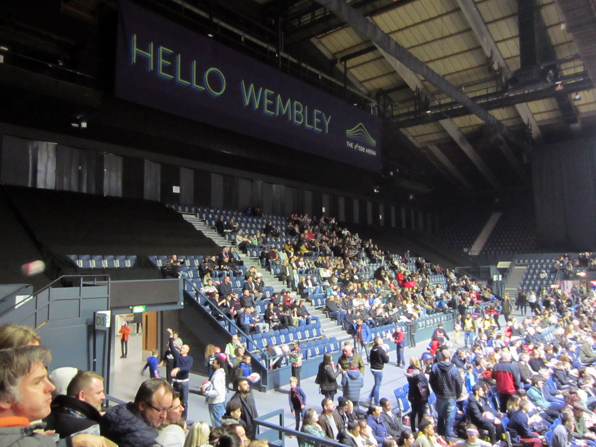 Spectator stand at The SSE Arena, Wembley