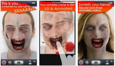 ZombieBooth - Aplikasi mengubah Wajah menjadi Zombie Menyeramkan