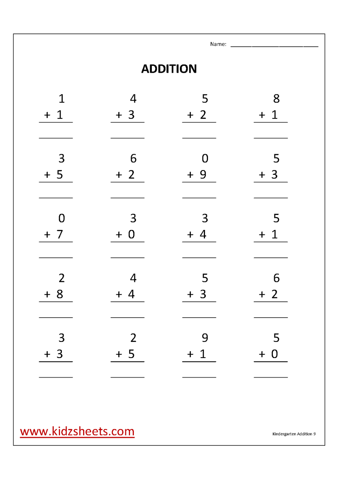 433 New kindergarten addition worksheet printable 71   Worksheets, Maths Worksheets, Kindergarten Addition, Addition 