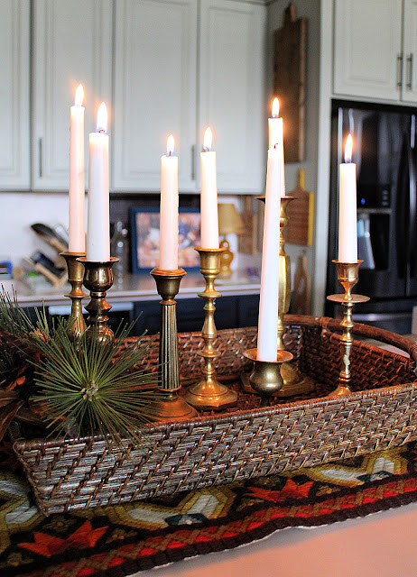 How to Create a Candle Centerpiece for Fall and Winter