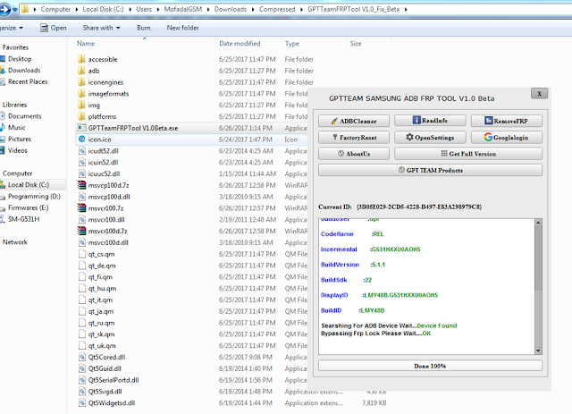 GPT TEAM  SAMSUNG ADB FRP TOOL VERSION 1.0 Beta Download Here