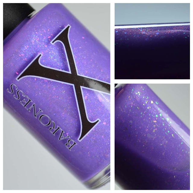 purple flakie nail polish