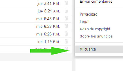 correo yahoo opciones