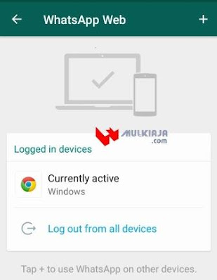 Cara Log out dari Whatsapp Web