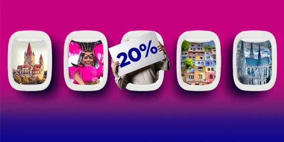 Wizz Air  ✈️☀️ -20% само на 19 ФЕВРУАРИ 2024 → За избрани полети до ВИЕНА, завършени до 30 ЮНИ 2024