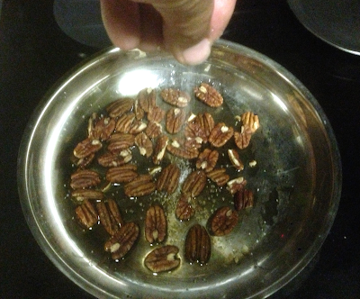 toasting pecans