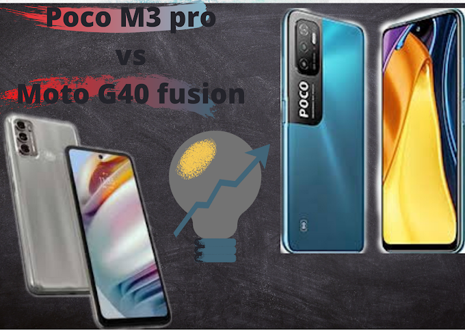 Poco M3 pro(5g) vs Moto G40 fusion. 