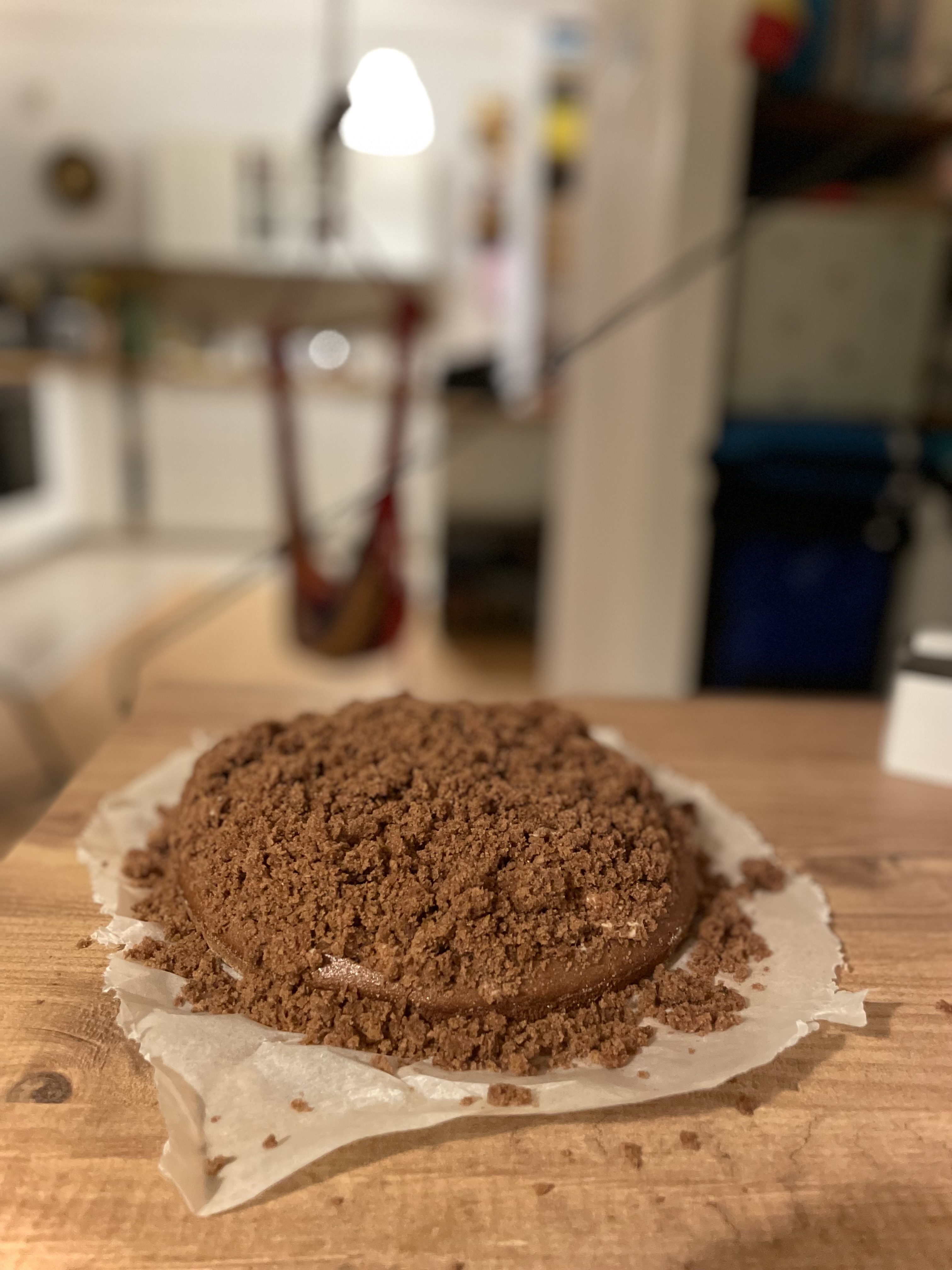 Building the molehill cake