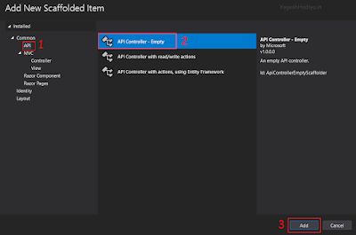 Create Asp.Net Core Web API with Entity Framework Core Code First Approach - YogeshHadiya.in