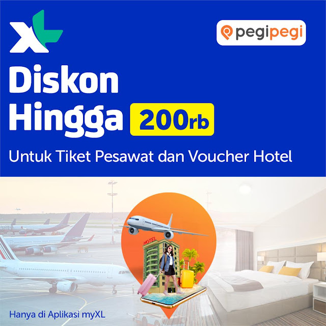 #XL - #Promo Diskon 30K di Eatigo & Diskon Hingga 200K di PegiPegi 