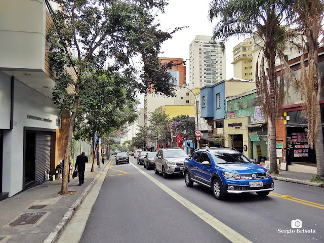 Vista de trecho da Rua Augusta - Cerqueira César - São Paulo