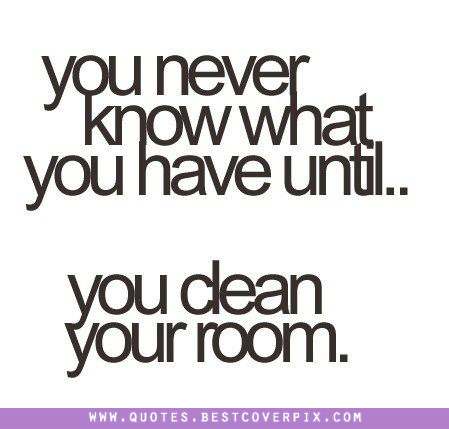 Bersihkan kamarmu