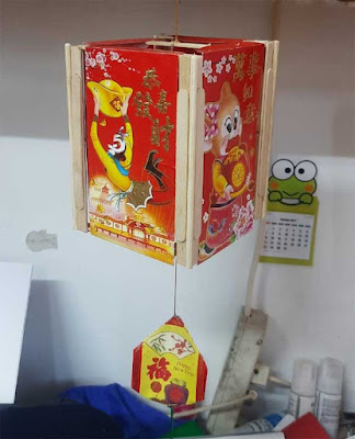 Lampion Dari Kertas Angpao Bekas