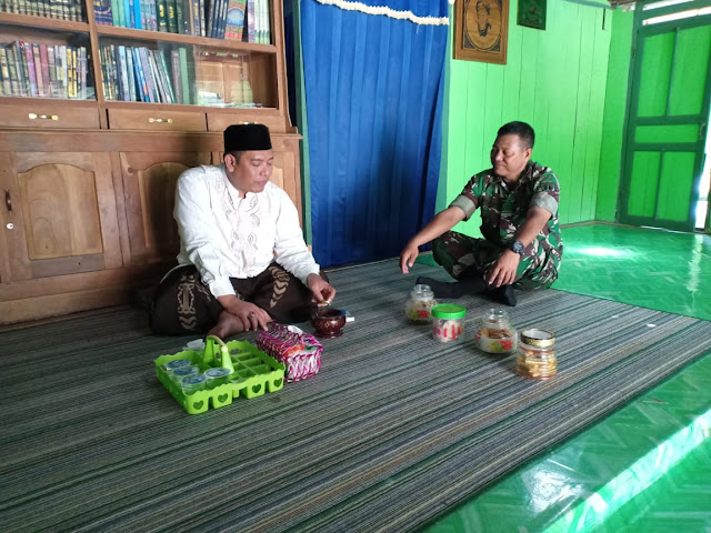 Kodim Sragen - Pgs Danramil Mondokan : Tumbuhkan Rasa Nasionalisme di Pondok Pesantren