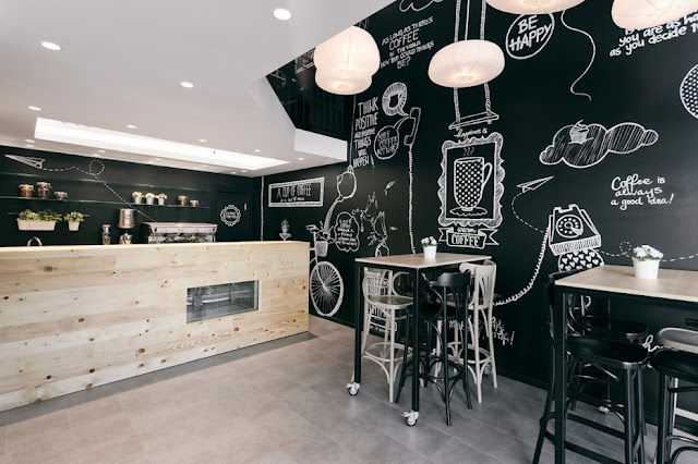 desain cafe minimalis modern terbaru