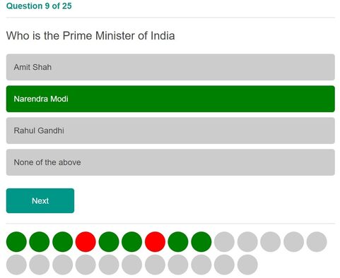 quiz sample