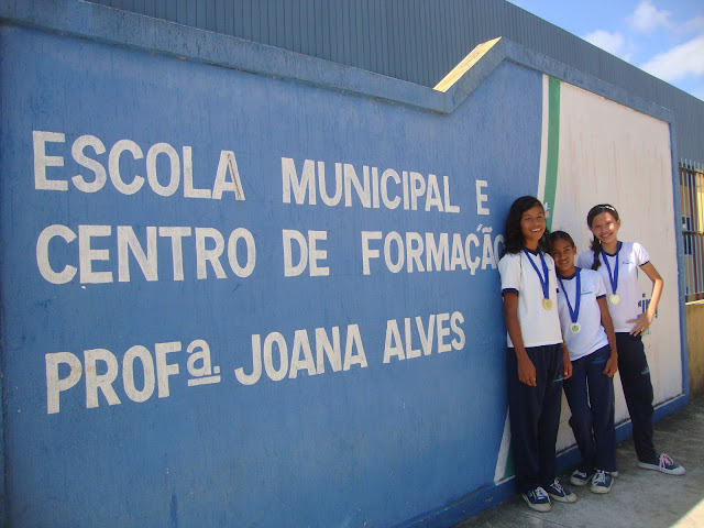 Resultado de imagem para Escola Municipal Joana Alves, localizada no bairro Cajupiranga