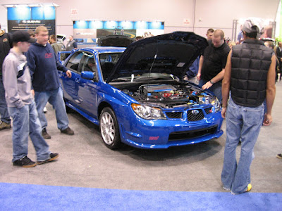 2006 Subaru Impreza WRX STi at the Portland International Auto Show in Portland, Oregon, on January 28, 2006